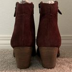 NWOT Diba Sequoia Suede Booties Maroon 8.5 Photo 1