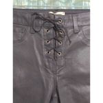 L'Agence Womens Cherie Front Lace Up Skinny Jeans Black Stretch Mid Rise 25 New Photo 3