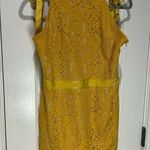 Endless Rose  Yellow Lace Sleeveless Dress Photo 0