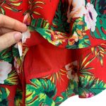 Urban Rebel Women's Colorful Tropical Floral Layered Tiered Shorts Size M NWOT Red Size M Photo 3