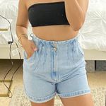 ZARA High Waisted Denim Shorts Photo 1