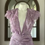 NEW Sabina Musayev Nogatin Fairy Prairie Lilac Mini Dress Size M Retail $380 Size M Photo 11