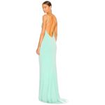 Katie May  Great Ruched Gown in Supercharged Mint Medium NWT Photo 2