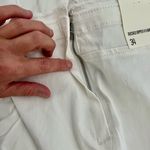 Urban Outfitters  Size 34 White V-Front Flare Jeans Photo 4