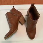 Universal Threads Brown Leather Booties Photo 1