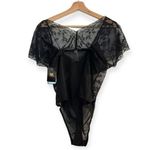 Wacoal Black Lifted In Luxury Lace Thong Bodysuit Black Size XL NEW Photo 3