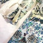 Vtg 90s Roxbury Clothing Co Floral Print Top Bell Sleeves Sz S Boho Fairy Hippie Green Photo 2