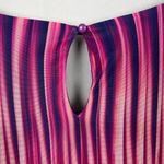 Catherines Dress 1X Pink Purple Maxi Beaded Shift Flowy Colorful Sleeveless Plus Photo 7