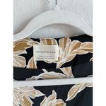 Maison Du Soir Anthropologie Selena Floral Kimono Robe Black Gold Women Size S/M Size M Photo 3