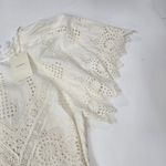 Tularosa  Kassie Mini Dress in White Lace Small Photo 5