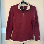 Kuhl  Alaska 1/4‎ Zip Pullover Maroon Knit Fleece Sweater Size Medium Photo 1