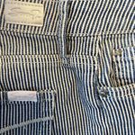 Seven7  SUNSET BERMUDA SHORT 9" Frayed Hem Faded Wash Revitalist Striped 8 Photo 2