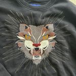 Aeropostale Embroidered Beaded Cat Graphic Sweatshirt - M Photo 3