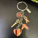 HAIR CUTTERY Hairdresser Hair Tech Themed Charm Key Ring Keychain Silver Photo 4