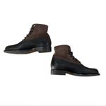 Wolverine 1000 Mile Marcelle Boots Black Brown Leather Canvas Combat Grunge Size 6.5 Photo 1