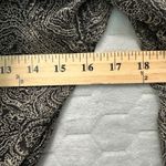 Ice Petite Black Paisley 100% Silk Wrap Blouse PM‎ Ruffle Hem Lined Vintage Y2K Size undefined Photo 4