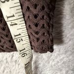 ZARA  chocolate Brown textured mini Skirt Medium Photo 2