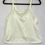 Bali  Lace Trim Built-In Full Support Bra Cami Tank Top Women's Size 38C Cream‎ Photo 0