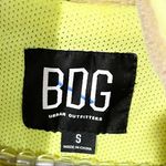 Urban Outfitters  BDG Small Tan Neon Trim Teddy Bear Sherpa Full Zip‎ Jacket Photo 2