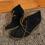 Sperry Black Suede  Wedges Photo 0