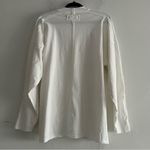 Free People  Heater Slouchy Oversized Mock Neck Long Sleeve Tee White Size Small Photo 6