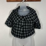 Robbie Bee Houndstooth Crop Swing Jacket Size 8 Photo 0