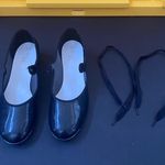 Spotlights Women’s Black Tap Shoes with Ribbons Dance Shoes Photo 0