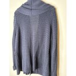 Soft Surroundings Womens Size 2X Cardigan Sweater Country Weekend Knit Rib Blue Photo 5