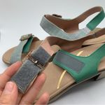 NWB NAOT Women's Intact Sandal Size 42 US 11 Jade Teal/Lime Silver heels 2466 Photo 7