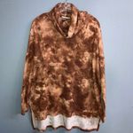 Zenana Outfitters tie dye cowl neck dolman sleeve tunic Oversized sweater Medium 730 Photo 1