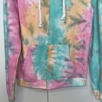 Exist Tie Dye Full Zip Hoodie Sweatshirt Sherbet Women’s Medium M Photo 2