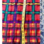 The Limited  Vintage Rectangle Color Block Red Scarf Photo 2