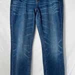 Madewell The Slim Boyjean Jeans - Size 26 Blue- Raw Hem Photo 0