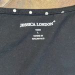 Jessica London  Polka Dot Blouse Quarter Sleeve Boat Neck Size L (18-20) Photo 6