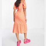 ASOS Wednesdays girl puff sleeve midi smock dress Photo 1