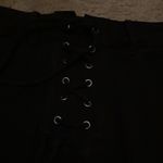 PacSun  black laceup denim skirt Photo 2