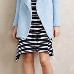 Maeve Anthropologie | striped turtleneck swing dress Photo 0