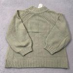 Love Riche  Sweater Womens 1X Green Long Sleeve Chunky Knit Round Neck Sweater NEW Photo 1