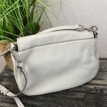 Marc Jacobs Gray Leather Crossbody Saddle Bag Handbag OS Photo 1