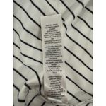 Chico's  Maxi Skirt Womens 2 Black White Striped Rayon Stretch Elastic Waist Photo 6