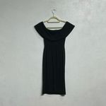 Stylestalker Aritzia Babaton Ruslan Off the Shoulder Bodycon Black Midi Dress Sz 00 Photo 7