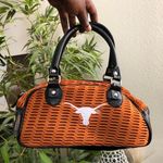 Alan Stuart Texas Longhorns Y2K Style Shoulder Mini Hand Bag Purse Black Orange Mesh Measurement in pics Photo 0