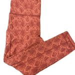 Athleta Ultimate Snake Print Leggings 7/8 Length Red Orange Sz XS Excellent Condition Photo 1