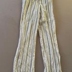 H&M STRIPED LINEN-BLEND PANTS Photo 2