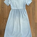 Anthropologie Vintage Denim Short Sleeve Maxi Dress Light Blue Size Medium Photo 7