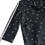 Hello Kitty Forever 21  Oversized Blazer Black Striped Jacket Women’s Size Medium Photo 6