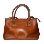Patricia Nash  Heritage Angela Double-Compartment Leather Satchel Handbag Photo 0