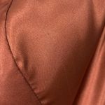 Lulus NWT Perfected Elegance Mauve Satin Pleated Strapless Maxi M Photo 3