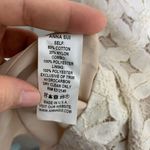 Anna Sui Lace Cocktail Dress Embellished Neckline Pearl Rhinestone Detail Size 4 Photo 4