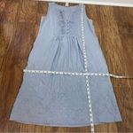 Jigsaw Kew 100% linen dress baby powder blue coastal grandma beach vacation sz 6 Photo 7